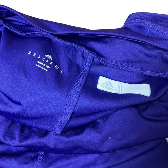 Adidas Shorts Womens Purple Athletic Soccer Sporty Running Gym White Size M - Picture 3 of 10